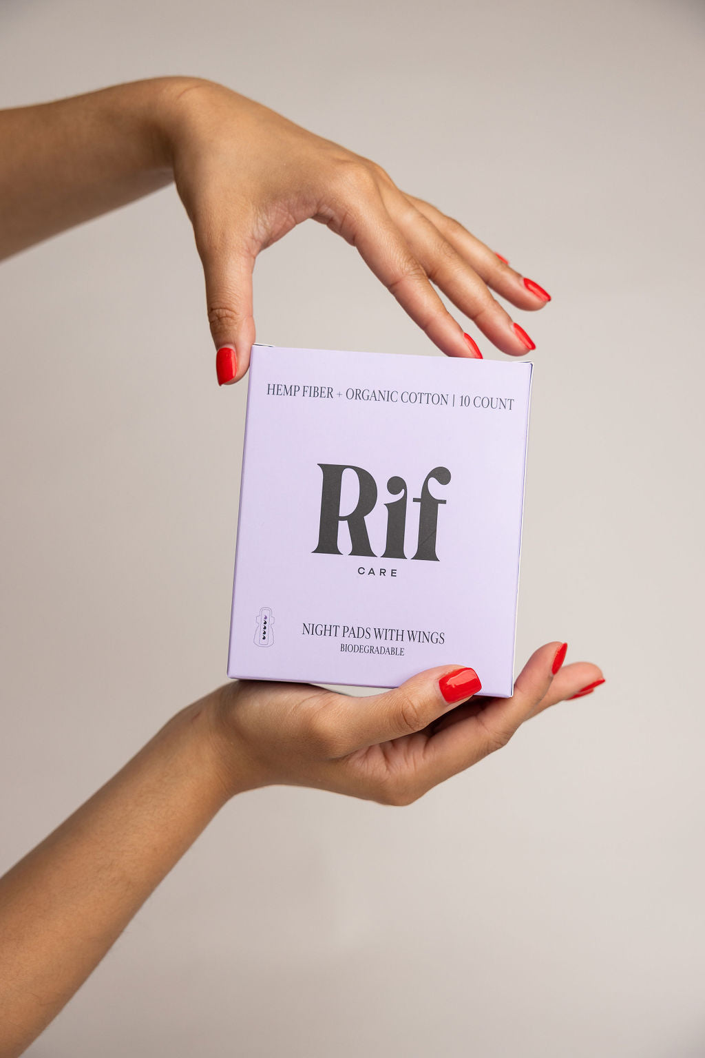 Rif Care hemp fiber period pads organic clean pads overnight