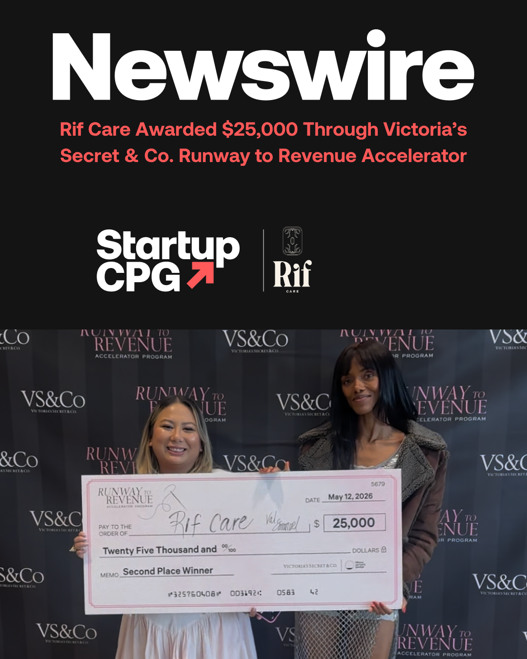 Rif Care x Victoria’s Secret & Co. Runway to Revenue Accelerator Grant!