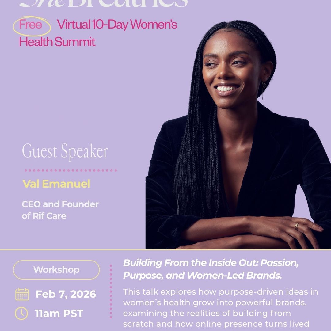 Online Womens Community Workshop with our founder! She Breathes!