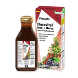 Floradix Liquid Herbal Supplement for Energy Support - Iron Supplement with Vitamin C & B