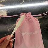 PrettyOrganicGirl Bundle - Organic Cotton Biodegradable Applicator Tampons + Thong Liner- Regular absorbency -  14 ct  tampons + 20 ct liner