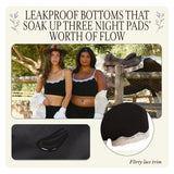 Leakproof Period Boxers– Organic Cotton & Hemp fiber - PFA free - The Venice Shorties - Postpartum underwear