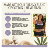 Leakproof Period Boxers– Organic Cotton & Hemp fiber - PFA free - The Venice Shorties - Postpartum underwear