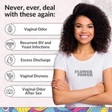 Flower Power® Boric Acid Suppositories for Odor and Balance (30ct/ea) by FlowerPower™ Feminine Health