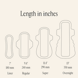 Organic Long Pads with Wings - Night pads